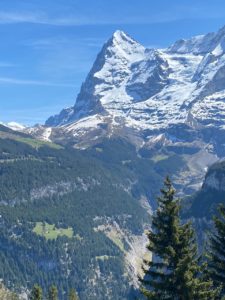 Eiger peak in Swiss Alps