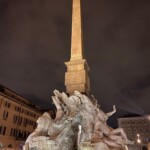 Bernini Fountain in Piazza Navona Rome