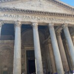 Front of Pantheon building in Rome