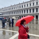 Cindy at St. Mark's Square in Venice