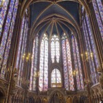 Interior picture of upper chapel of Sainte-Chapelle
